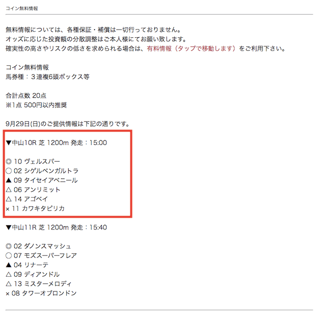 コイン9月29日の予想1