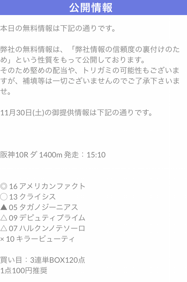 アンバサダー予想1130