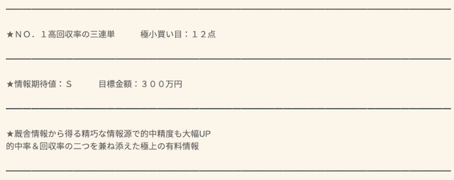 競馬報道.comの極上/厩舎大穴報道