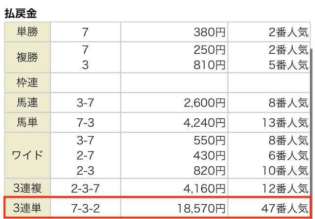 メガバックス 有料予想 2R 結果