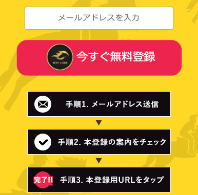 スマート万馬券の登録フォーム