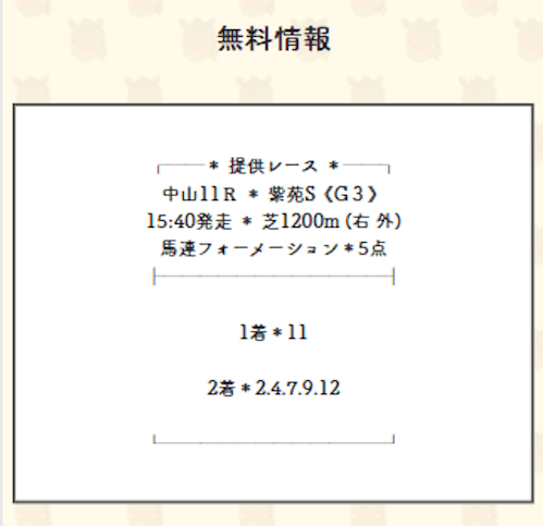 ダビアカの2022年9月10日の無料予想の買い目