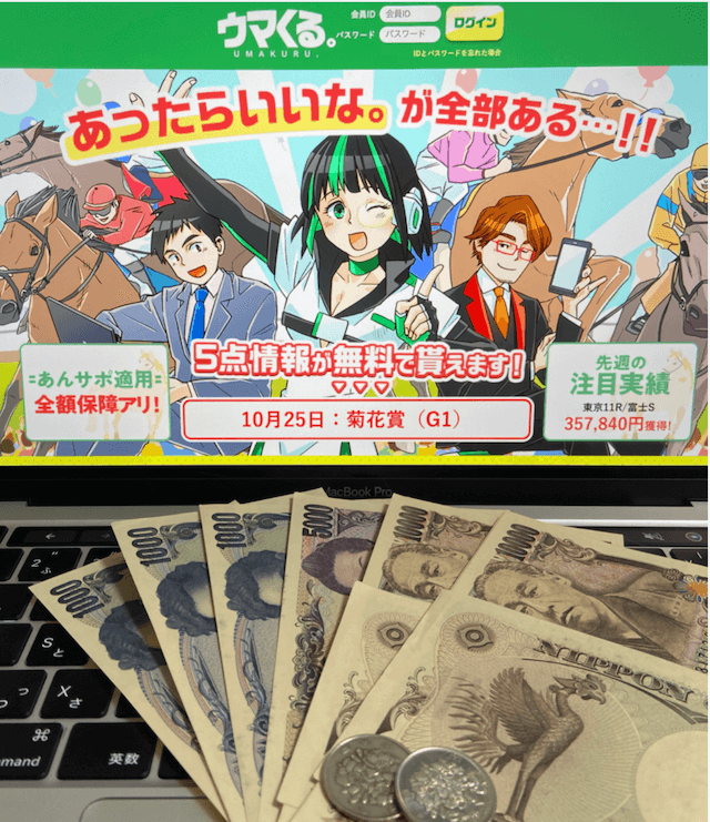 ウマくるの無料予想の結果