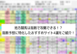 地方競馬の指数予想 サムネイル