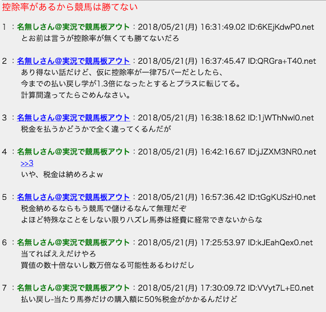 競馬 勝てない 2chの評判 2