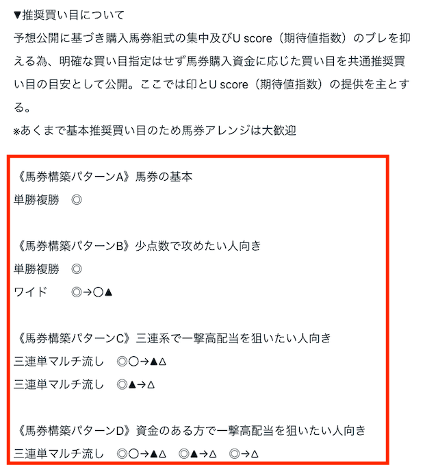 AIウマスギ 実際の買い目