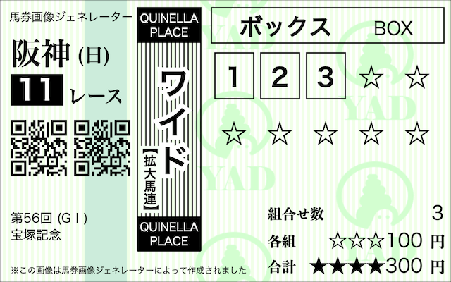 ワイドボックスとは 3頭ボックスの馬券