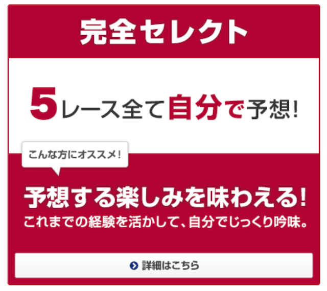 WIN5の買い方①：完全セレクト