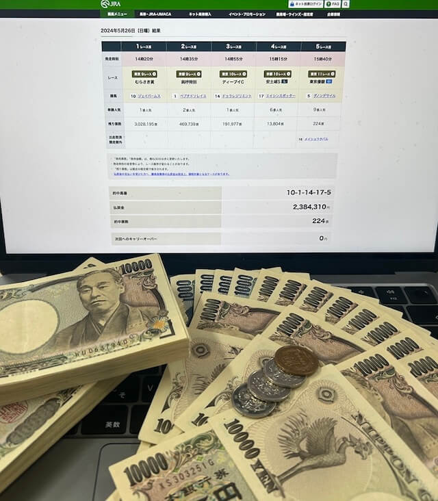 【2024年5月26日(日)】WIN5の払い戻し