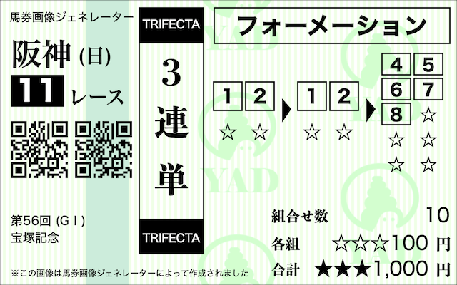 三連単フォーメーション10点_回収率重視馬券