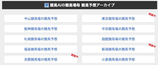 無料競馬AI　中央競馬公開