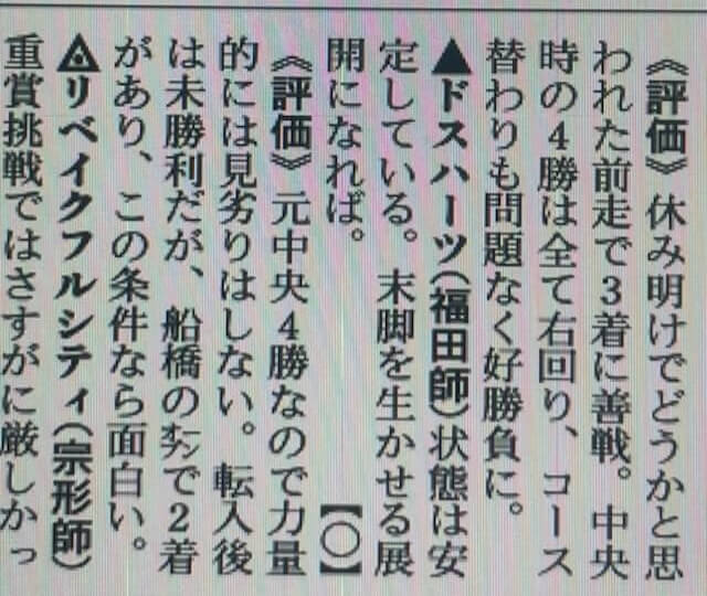 勝馬で掲載されている調教師のコメント