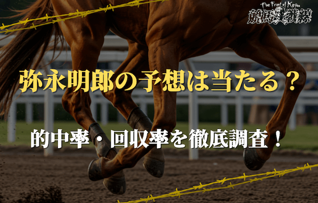 弥永明郎の実績は？的中率と回収率から見た実力を発表！