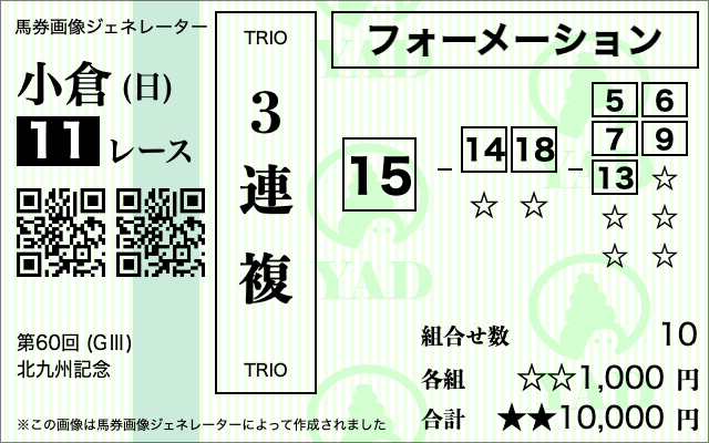 北九州記念AI最終予想