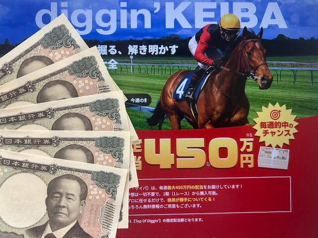 ディギン競馬_5万円画像