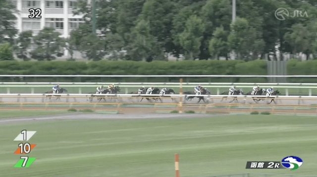 0719函館2Rのレース映像2