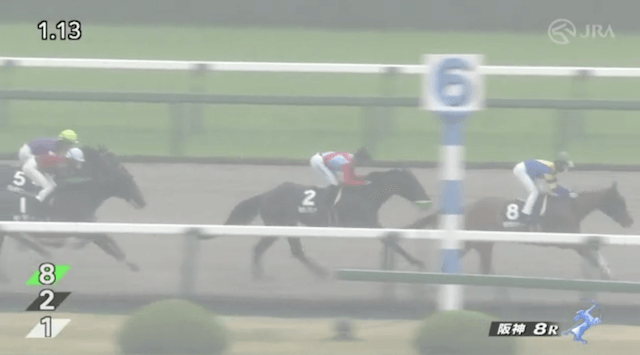阪神8Rの4コーナー