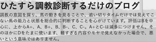 ひたすら調教診断するだけのブログ