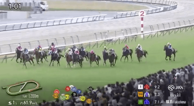 福島11Rのラストスパート