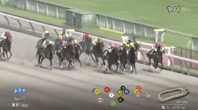 東京11R第4コーナー