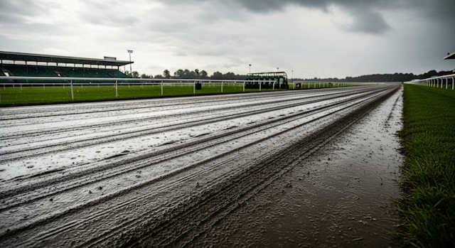 雨に打たれるダート