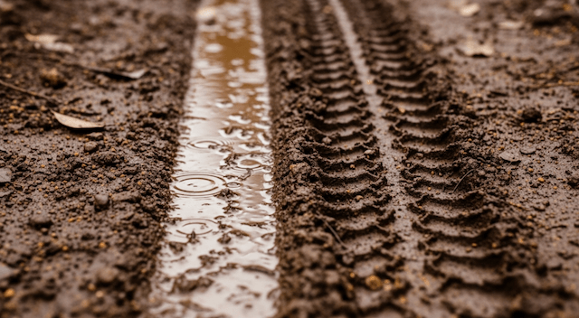 ぬかるんだダート