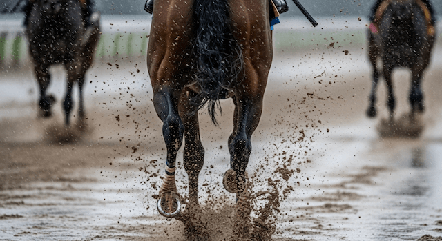雨の日に有利な脚質②：差し・持久力型の馬