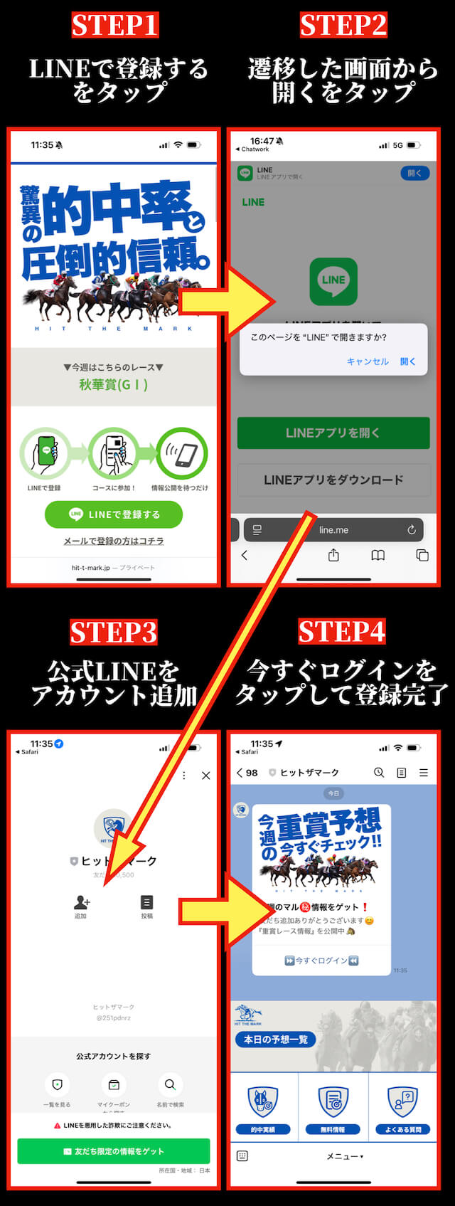 ヒットザマーク登録方法