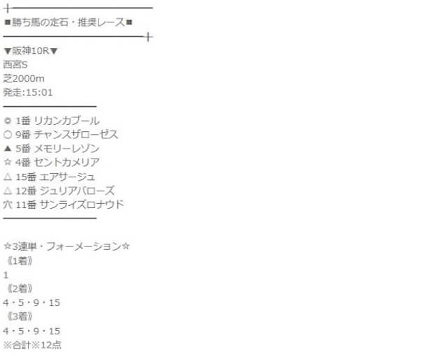 2023年09月30日_阪神10R__買い目