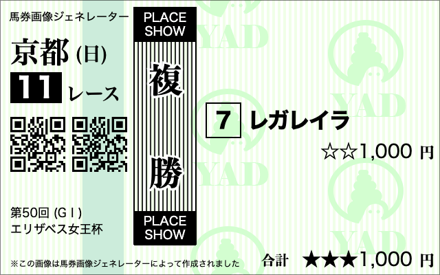 エリザベス女王杯買い目⑦