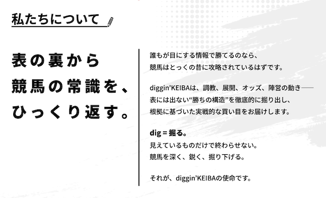 ディギン競馬の特徴2