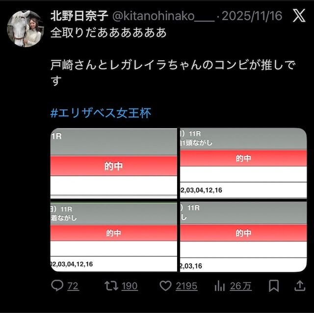 北野日奈子_的中実績3