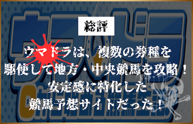 ウマドラの総評画像