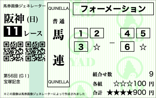 馬連フォーメーション最強の買い方①：3頭-3頭