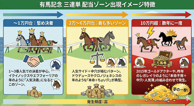有馬記念過去10年の三連単配当から見える傾向