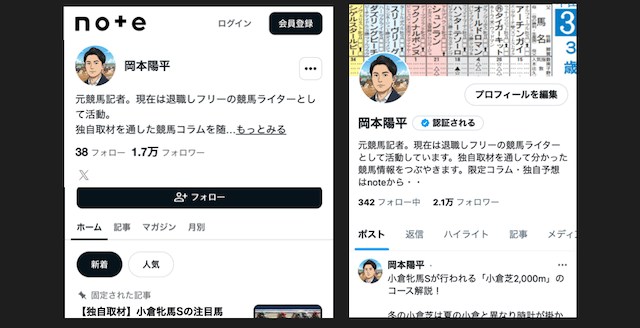 岡本陽平のnote・X