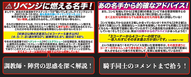 カリスマ予想の強み