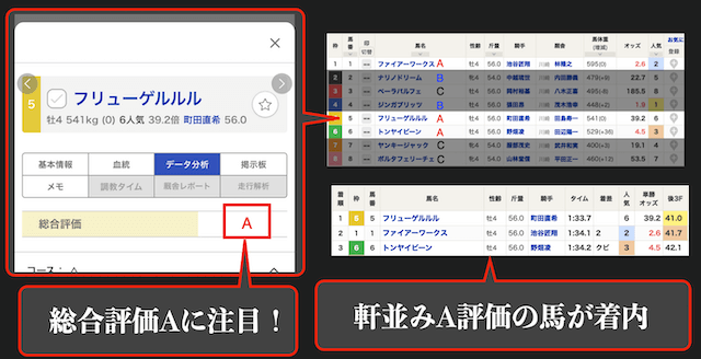 netkeibaの馬評価