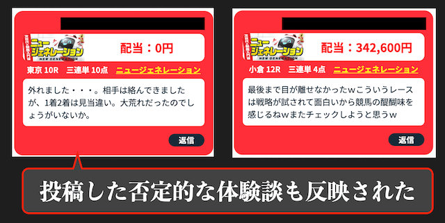 うまジェネの実績報告noteの投稿内容