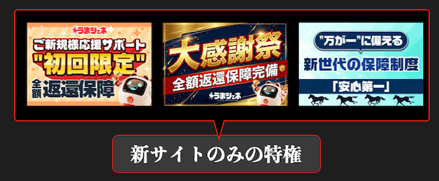新サイトのキャンペーン