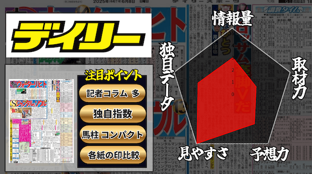 デイリーのレダーチャート