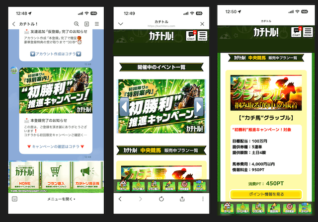 カチトルの会員ページ