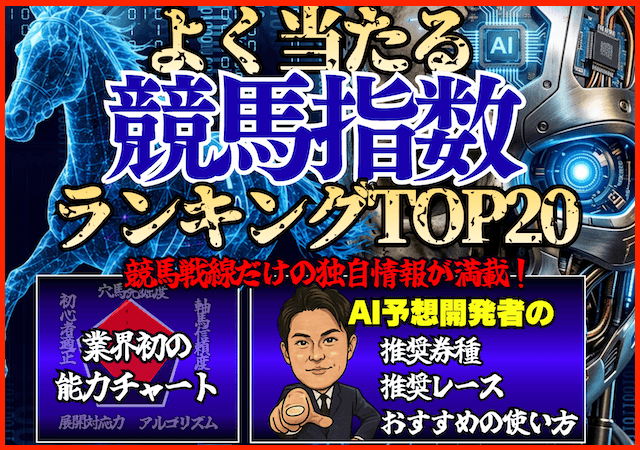 競馬指数ランキングのサムネイル