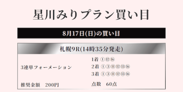 競馬リベンジャーズの有料予想