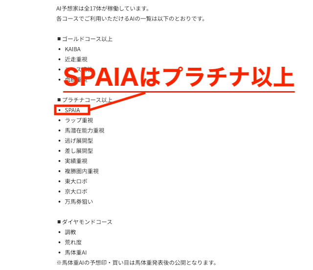 利用できるAIプランの詳細