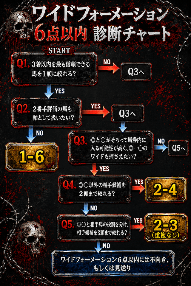 ワイドフォーメーションの診断チャート
